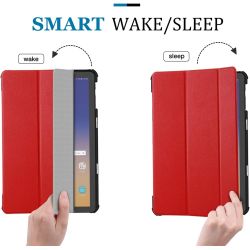 Funda roja compatible Samsung Galaxy Tab S4 10.5 SM-T830 ⋆ Cierre magnético y función reposo ⋆ ENVÍO DESDE ESPAÑA