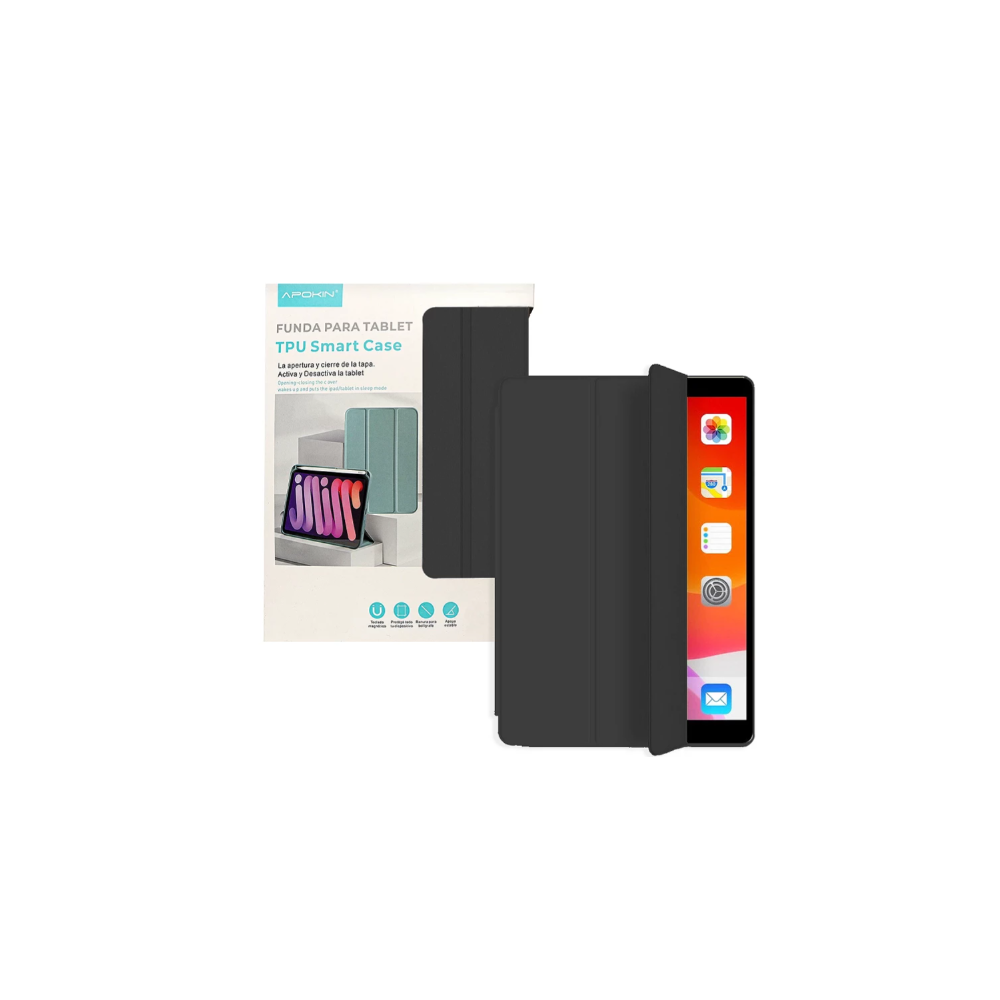Funda negra compatible Samsung Tab S7 Plus / S7 FE / S8 Plus ⋆ Smart cover con soporte lápiz ⋆ ENVÍO DESDE ESPAÑA