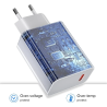 Cargador rápido 67W con cable USB-C 1m blanco ⋆ Compatible Xiaomi, POCO, Samsung, Realme, Huawei y más ⋆ ENVÍO DESDE ESPAÑA
