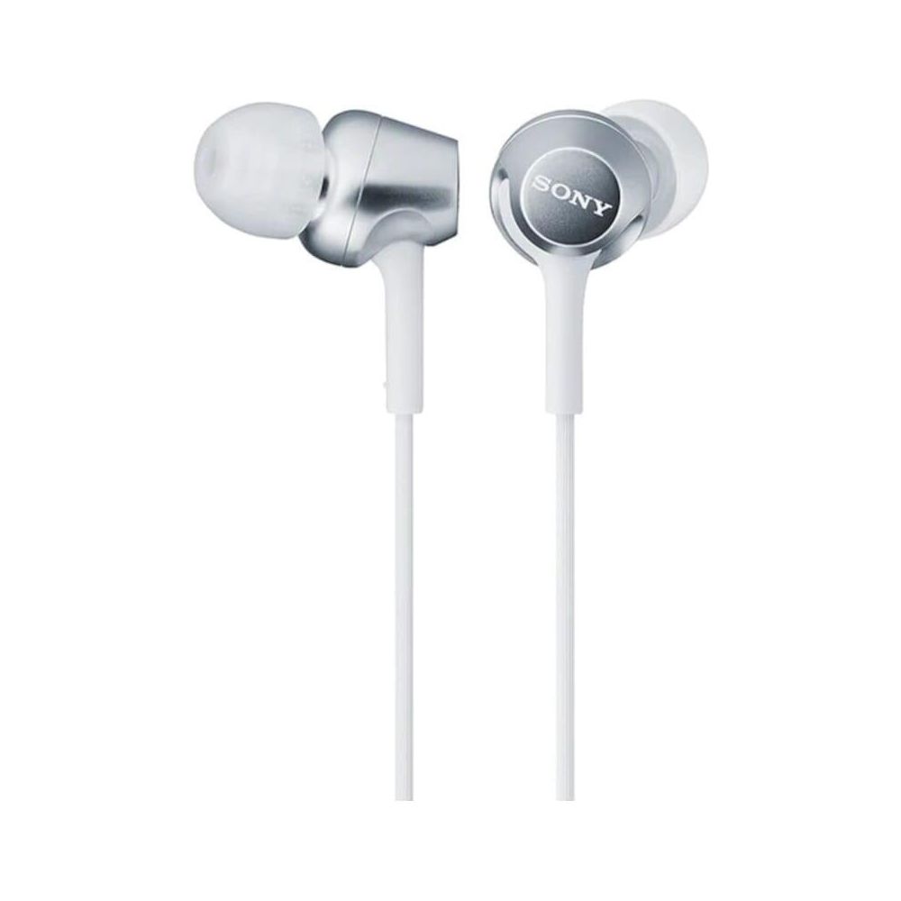 SONY Auriculares originales MDR-EX255AP blancos ⋆ Manos libres con micrófono y aislamiento de ruido ⋆ ENVÍO DESDE ESPAÑA