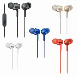 SONY Auriculares originales MDR-EX255AP blancos ⋆ Manos libres con micrófono y aislamiento de ruido ⋆ ENVÍO DESDE ESPAÑA