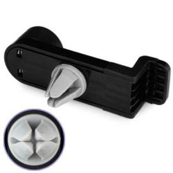 Soporte para móvil compatible con rejilla de coche ⋆ Giro 360° ⋆ Para teléfonos 3.5-6.3" ⋆ Color negro ⋆ ENVÍO DESDE ESPAÑA