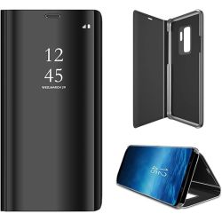 Funda compatible con SAMSUNG Galaxy S10 Clear View ⋆ Tapa translúcida y soporte ⋆ Color negro ⋆ ENVÍO DESDE ESPAÑA