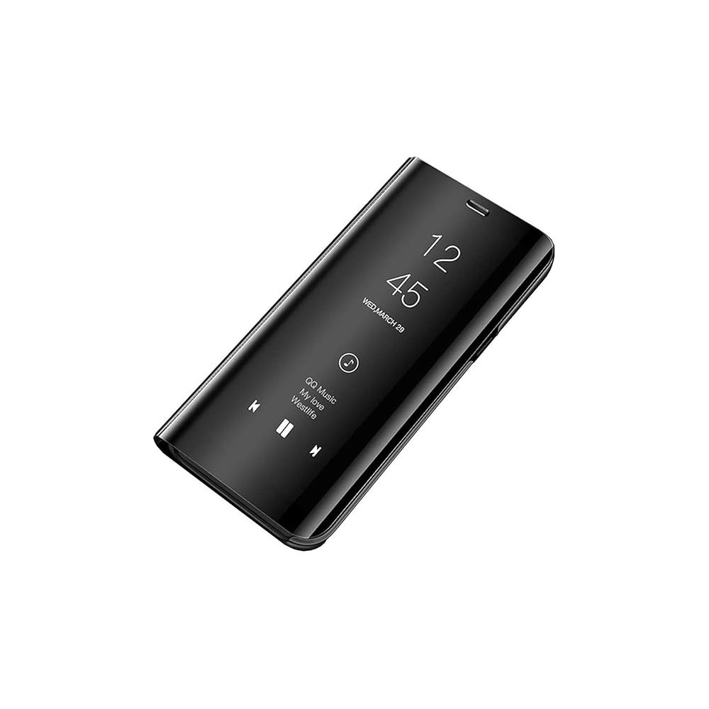 Funda compatible con SAMSUNG Galaxy S10 Clear View ⋆ Tapa translúcida y soporte ⋆ Color negro ⋆ ENVÍO DESDE ESPAÑA