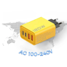 Cargador rápido 120W USB-C + USB ⋆ 4 puertos carga rápida PD 3.0 ⋆ iPhone Samsung Xiaomi ⋆ negro ⋆ ENVÍO DESDE ESPAÑA