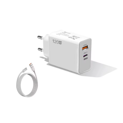 Cargador rápido 120W blanco...