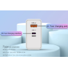 Cargador rápido 120W blanco ⋆ 1 puerto USB + 1 puerto USB-C ⋆ Incluye cable USB a USB-C blanco 1 m ⋆ ENVÍO DESDE ESPAÑA