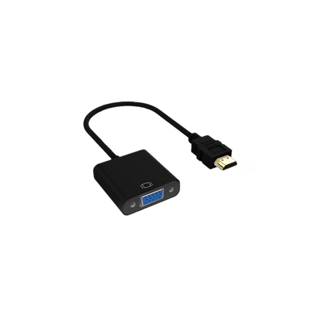 Adaptador HDTV a VGA de alta velocidad ⋆ A macho a VGA hembra ⋆ Convertidor con chip escalador ⋆ Negro ⋆ ENVÍO DESDE ESPAÑA