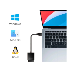 Adaptador HDTV a VGA de alta velocidad ⋆ A macho a VGA hembra ⋆ Convertidor con chip escalador ⋆ Negro ⋆ ENVÍO DESDE ESPAÑA