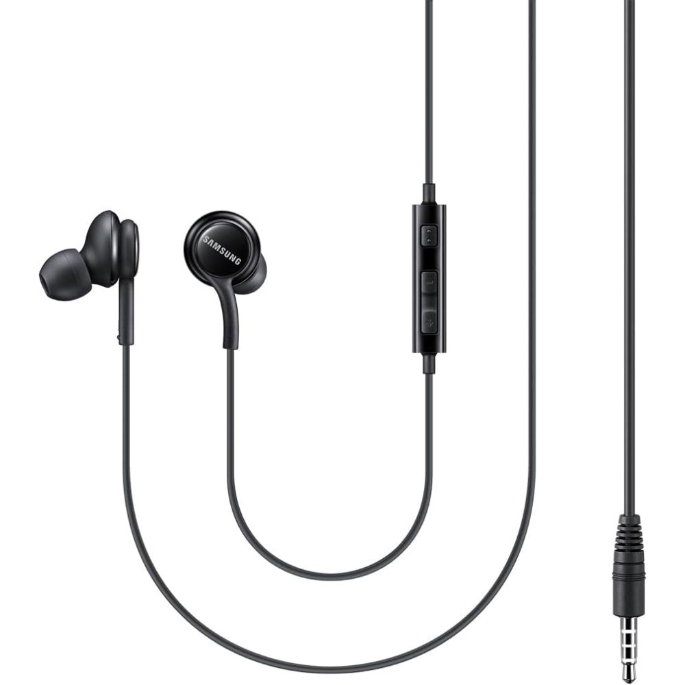 Auriculares AKG Samsung EO-IG955 negros ⋆ Conector jack 3.5mm ⋆ Manos libres con micro ⋆ Con gomas extra ⋆ Envío desde España