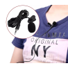 Micrófono de solapa con pinza clip ⋆ Conector jack 3,5 mm ⋆ Para PC, portátil y móvil ⋆ Cable 1,5 m ⋆ ENVÍO DESDE ESPAÑA