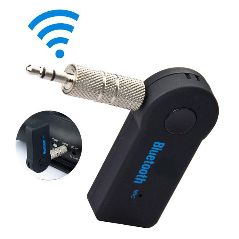 Adaptador receptor de audio Bluetooth inalámbrico para coche y entrada Jack 3.5mm aux Manos libres * Incluye cable