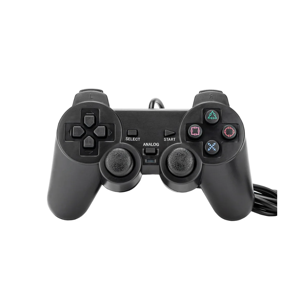 Mando con cable para PS2 ⋆ Gamepad analógico Dual Shock ⋆ Vibración ⋆ Joystick 1,8 m ⋆ Compatible PlayStation 2 ⋆ ENVÍO ESPAÑA