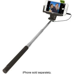 BLUE STAR Palo selfie extensible 75 cm ⋆ Monopod con jack 3.5 mm ⋆ Compatible con móviles 6.5-8.5 cm y cámaras deportivas