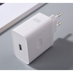 OPPO original Cargador SUPERVOOC 80W – Blanco – USB-A – Carga rápida hasta 80W ⚡🔌