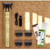 Cortadora de pelo OHS T9 Buda dorada ⋆ Corte 0 mm ⋆ Barba, cuerpo y cabello ⋆ Afeitadora profesional de precisión