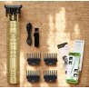 Cortadora de pelo OHS T9 Buda dorada ⋆ Corte 0 mm ⋆ Barba, cuerpo y cabello ⋆ Afeitadora profesional de precisión