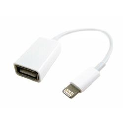 Adaptador OTG USB hembra a conector LIGHTNING 8 pines ⋆ Compatible con iPhone / iPad / iPod ⋆ Transferencia rápida y segura