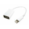 Adaptador OTG USB hembra a conector LIGHTNING 8 pines ⋆ Compatible con iPhone / iPad / iPod ⋆ Transferencia rápida y segura