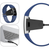 Cargador compatible con FITBIT CHARGE 2 ⋆ Cable USB de repuesto ⋆ Soporte portátil de carga ⋆ Negro