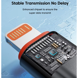 Adaptador USB-C hembra a LIGHTNING macho ⋆ Compatible iPhone iPad 8 pines ⋆ PD 20W ⋆ Carga y datos ⋆ Negro ⋆ Envío desde España