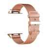 Correa compatible con APPLE WATCH Series 1 / 2 / 3 / 4 / 5 / 6 / 7 / 8 / 9 / SE (38 / 40 / 41 mm) ⋆ Metálica hebilla oro rosa