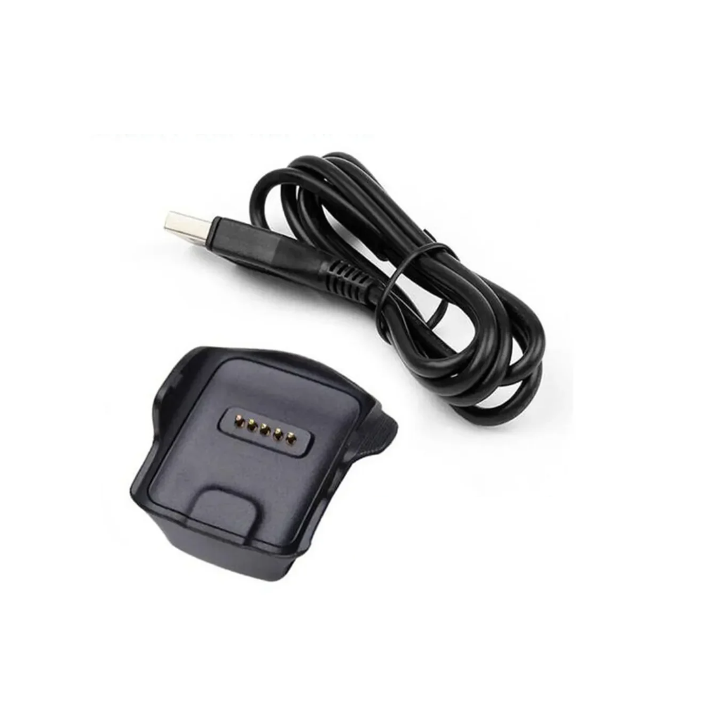 Base de carga USB compatible con SAMSUNG GEAR FIT SM-R350 ⋆ Cargador magnético negro ⋆ Envío desde España