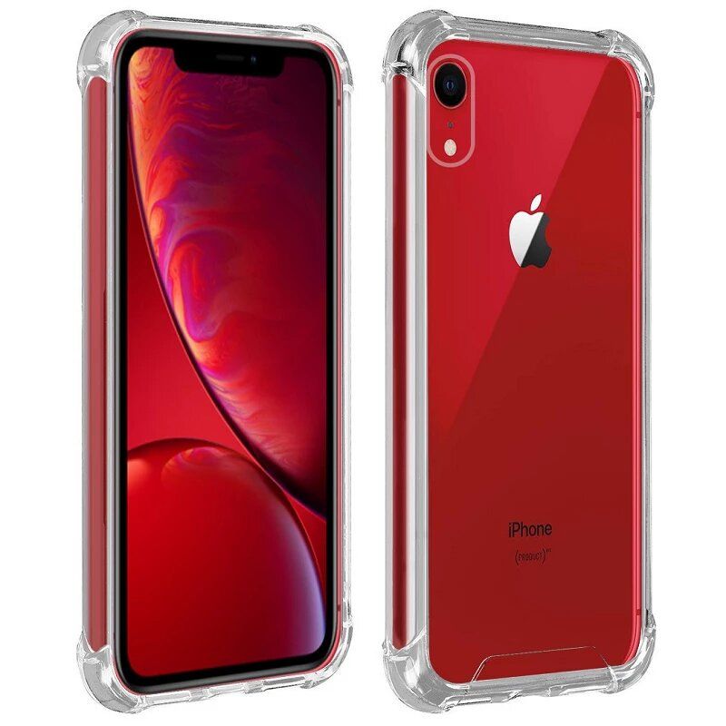 Funda compatible con IPHONE XR * Silicona transparente * Esquinas reforzadas