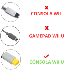Cargador adaptador de corriente compatible con WII U * Salida DC 15V 5A * Entrada 100V-245V