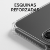 Funda compatible con IPHONE 11 PRO Silicona con cordón cuerda Transparente reforzada Brillantina - Negro