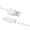 Cable USB a Lightning HOCO X1 ⋆ 2m ⋆ 2 metros ⋆ Carga rápida 2.1A ⋆ Blanco ⋆ Envío desde España