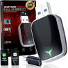 Super CarPlay inalámbrico 2 en 1 ⋆ Android Auto + CarPlay ⋆ USB + Tipo C ⋆ Adaptador universal coche ⋆ Envío desde España