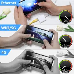 Adaptador Ethernet 2 en 1 Lightning a RJ45 ⋆ Internet por cable + carga simultánea ⋆ Compatible iPhone/iPad ⋆ 10/100 Mbps