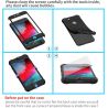 Funda compatible con iPhone 7 / 8 ⋆ Carcasa 360° con doble protector de pantalla ⋆ Silicona + PC ⋆ Color negro