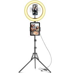 Aro de luz LED 10" con...