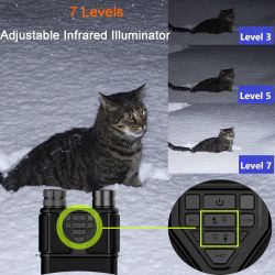 Binoculares de visión nocturna infrarrojos digitales ⋆ Alcance 300 m ⋆ Pantalla LCD 3.0" ⋆ 32 GB