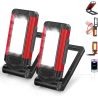 Pack 2 lámparas LED de taller recargables ⋆ Luz de trabajo COB ⋆ Base magnética ⋆ USB-C ⋆ Clase energética A