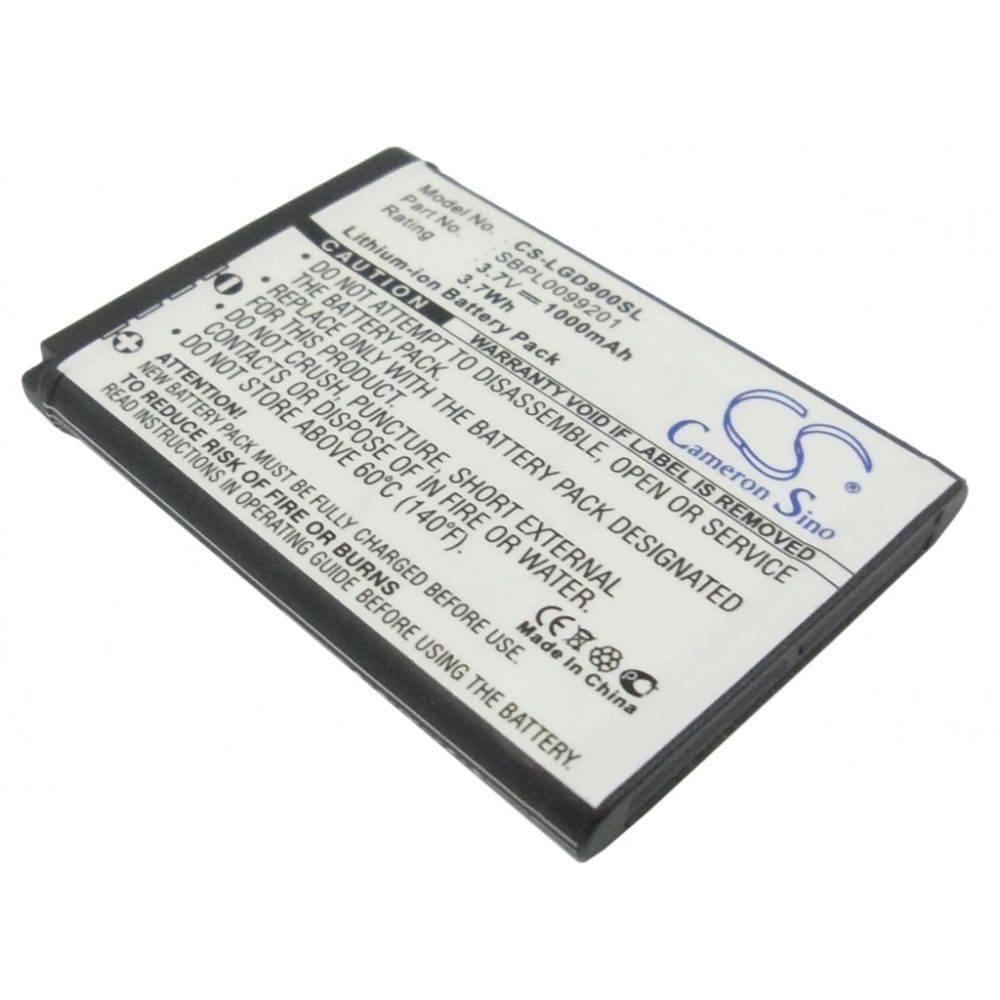 Batería compatible con LG GD900 / CRYSTAL / BL40 CHOCOLATE ⋆ LGIP-520N ⋆ Capacidad 1000 mAh
