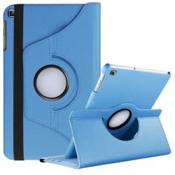 Funda compatible con Samsung Galaxy Tab S6 10.5 T860 / T865 ⋆ Giratoria 360° ⋆ Soporte ⋆ Cuero PU ⋆ Azul oscuro