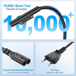 Cargador compatible 65W para Microsoft Surface ⋆ Adaptador de corriente con puerto USB ⋆ Pro / Laptop / Go