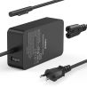 Cargador compatible 65W para Microsoft Surface ⋆ Adaptador de corriente con puerto USB ⋆ Pro / Laptop / Go