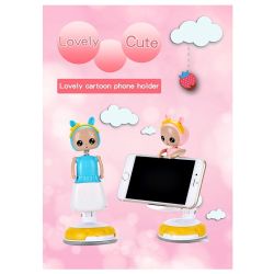 Soporte para coche salpicadero con ventosa * Universal smartphone móvil de 3'' a 6.5'' * Diseño muñeca
