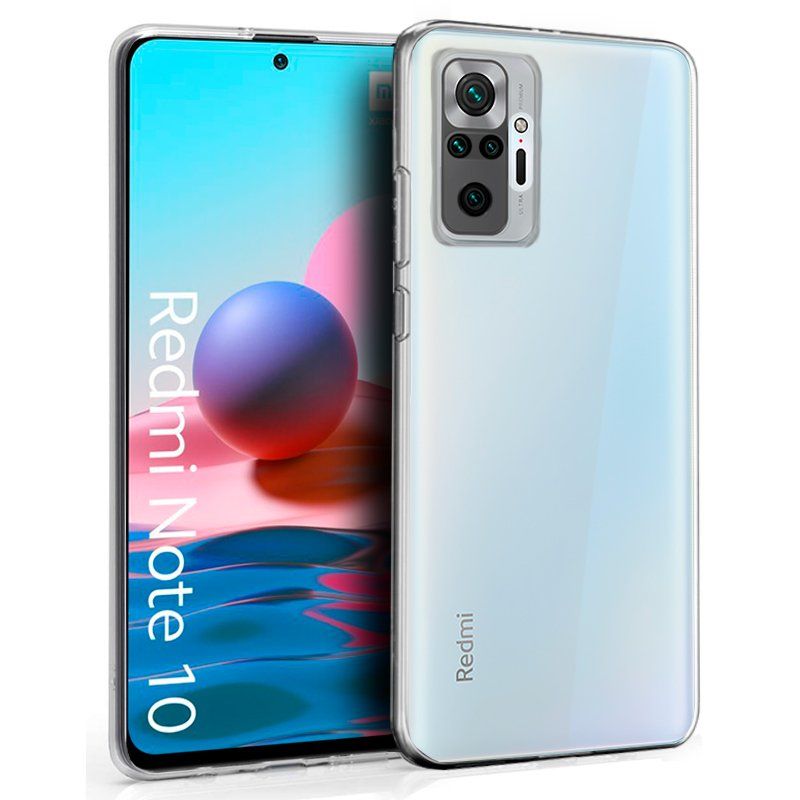 COOL Funda compatible con XIAOMI REDMI NOTE 10 4G / NOTE 10S / POCO M5S * Silicona transparente * Flexible y ligera