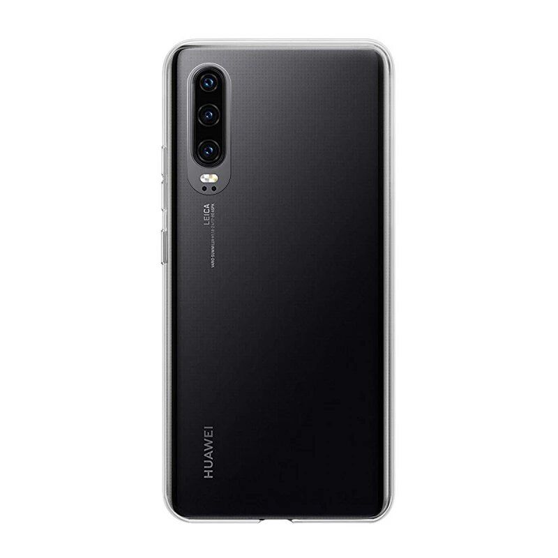 Funda compatible con HUAWEI P30 * Silicona transparente flexible * Protección ligera y resistente