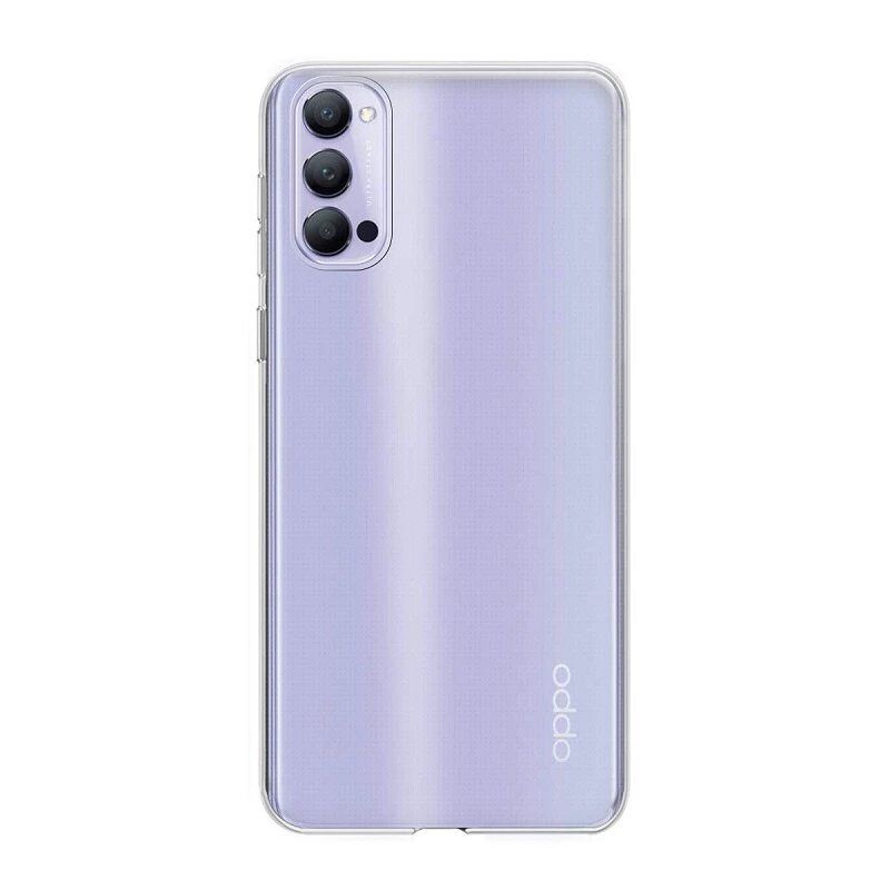 Funda compatible con OPPO RENO4 Silicona transparente flexible