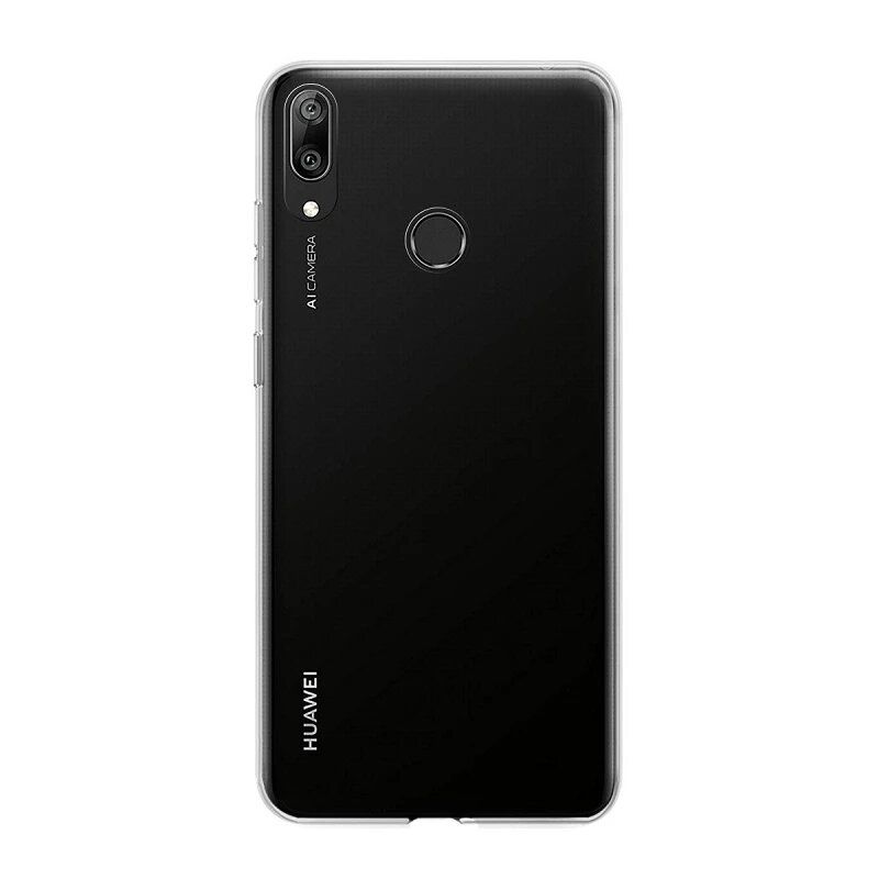 Funda compatible con HUAWEI Y7 2019 Silicona transparente flexible