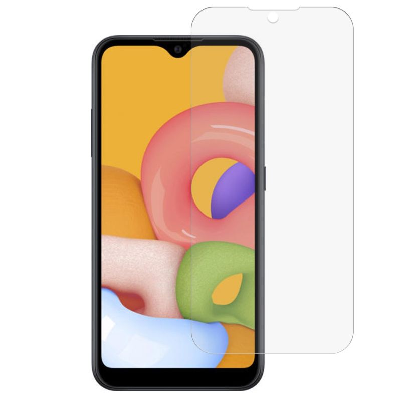 Protector de pantalla compatible con SAMSUNG GALAXY A01 * Cristal templado plano 9H * Compatible y duradero