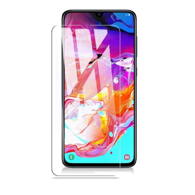 Protector de pantalla compatible con SAMSUNG GALAXY A70 / A90 5G * Cristal templado plano 9H * Alta dureza