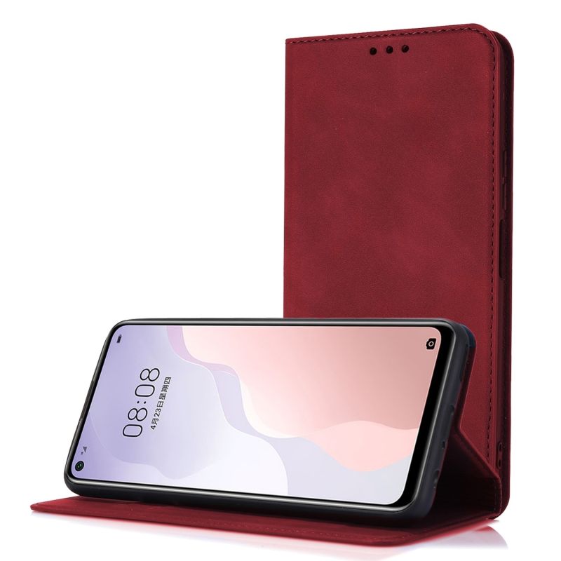 Funda compatible con XIAOMI REDMI NOTE 10 4G / NOTE 10S * Flip cover tapa soporte billetera rojo