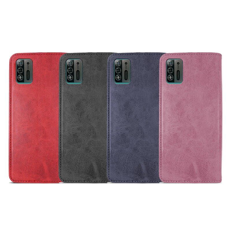 Funda compatible con ZTE Blade A52 Lite Flip cover tapa soporte billetera cartera magnética